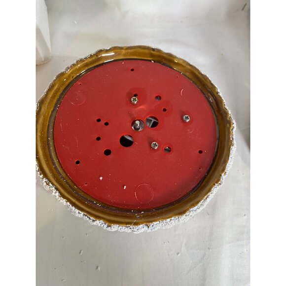 JC Penny Home Collection Snowman Reactive Glaze Porcelain Wind-Up Music Box W Bo - Picture 7 of 15